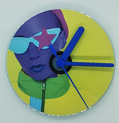 Rave Girl CD Clock